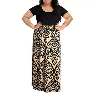 Long Maxi short sleeve dress